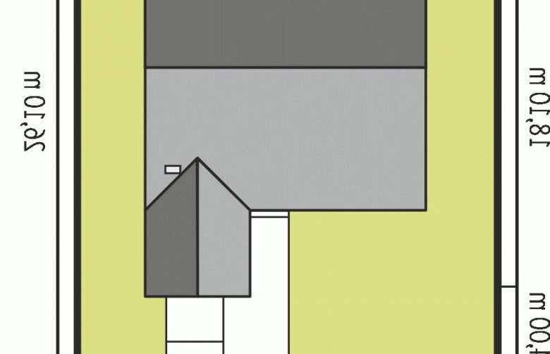 Projekt domu jednorodzinnego Klementynka G1 - Usytuowanie - wersja lustrzana