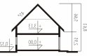 Projekt domu jednorodzinnego Konstancja (mała) - przekrój 1