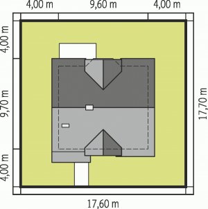 Usytuowanie budynku Konwalia