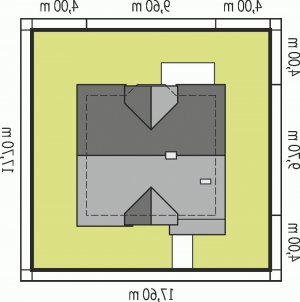 Usytuowanie budynku Konwalia w wersji lustrzanej