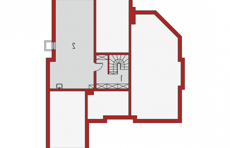 Projekt domu jednorodzinnego Kornelia G1 01 - piwnica