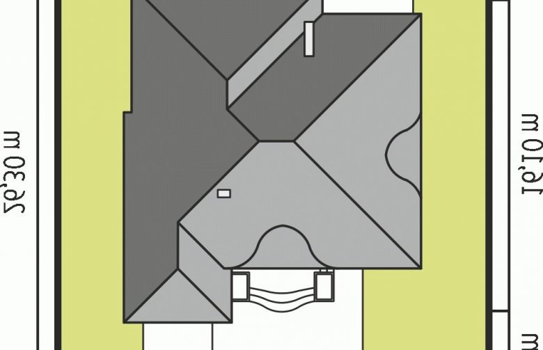 Projekt domu jednorodzinnego Kornelia G1 01 - Usytuowanie - wersja lustrzana