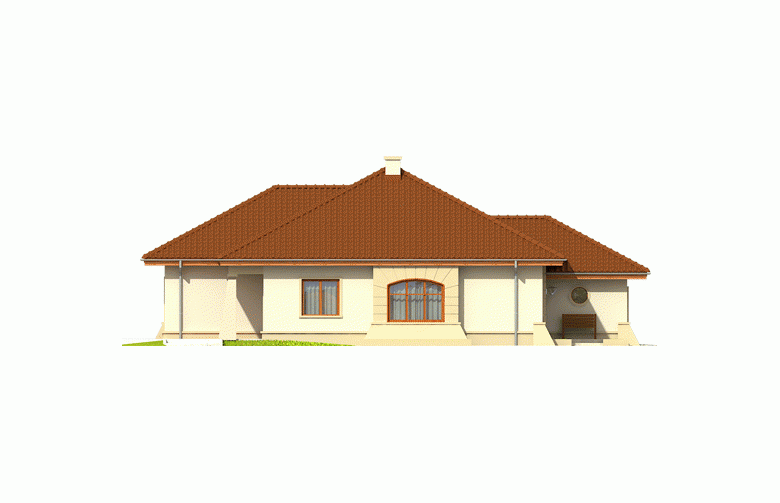 Projekt domu jednorodzinnego Kornelia II G2 Leca® DOM - elewacja 2