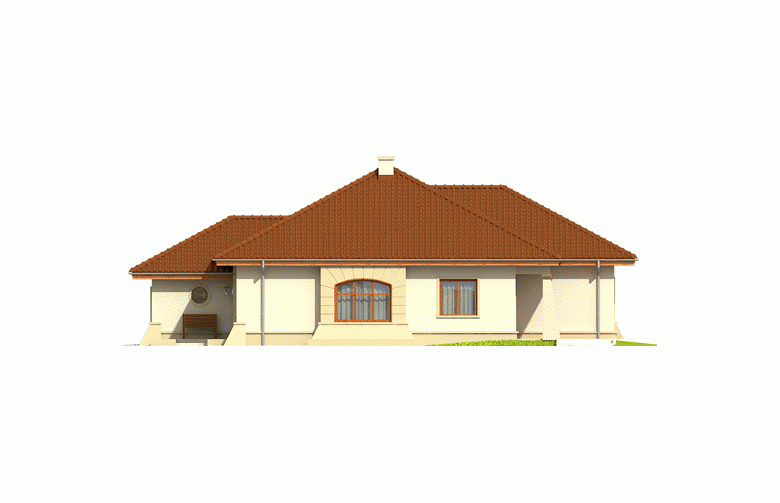 Projekt domu jednorodzinnego Kornelia II G2 Leca® DOM - elewacja 2