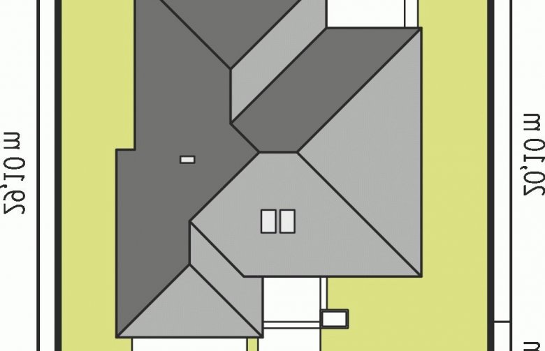 Projekt domu jednorodzinnego Kornelia III G2 - Usytuowanie - wersja lustrzana