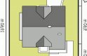 Projekt domu jednorodzinnego Krystyna - usytuowanie - wersja lustrzana