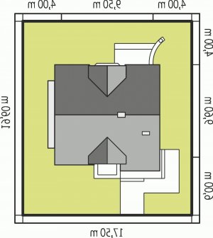 Usytuowanie budynku Krystyna w wersji lustrzanej