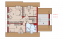 Projekt domu jednorodzinnego Lamia G1 - poddasze