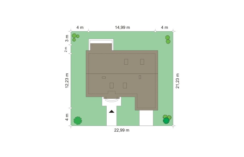 Projekt domu wielorodzinnego Luna (394) - Usytuowanie