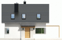 Projekt domu jednorodzinnego Lea (wersja A) - elewacja 1