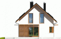 Projekt domu jednorodzinnego Lea (wersja B) - elewacja 4