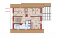Projekt domu jednorodzinnego Lea (wersja B) - poddasze