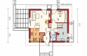 Projekt domu jednorodzinnego Lea (wersja B) - parter