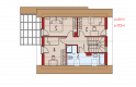 Projekt domu jednorodzinnego Lea (wersja B) - poddasze