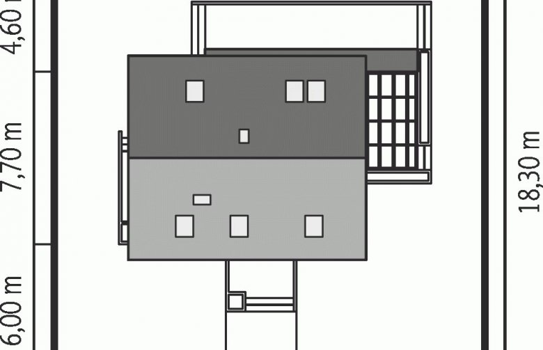 Projekt domu jednorodzinnego Lea (wersja B) - Usytuowanie