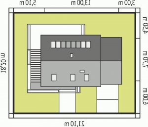 Usytuowanie budynku Lea G1 w wersji lustrzanej