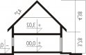 Projekt domu jednorodzinnego Lea G1 - przekrój 1