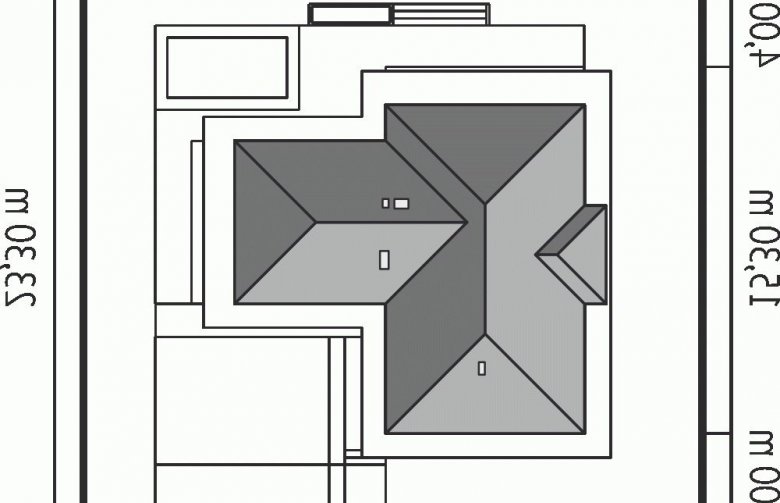 Projekt domu nowoczesnego Leonardo G2 - Usytuowanie - wersja lustrzana