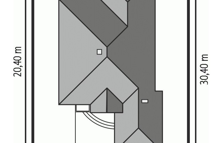 Projekt domu parterowego Lora G1 - Usytuowanie