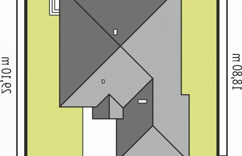 Projekt domu parterowego Lote G2 - Usytuowanie - wersja lustrzana