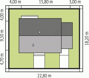 Usytuowanie budynku Manuela G1