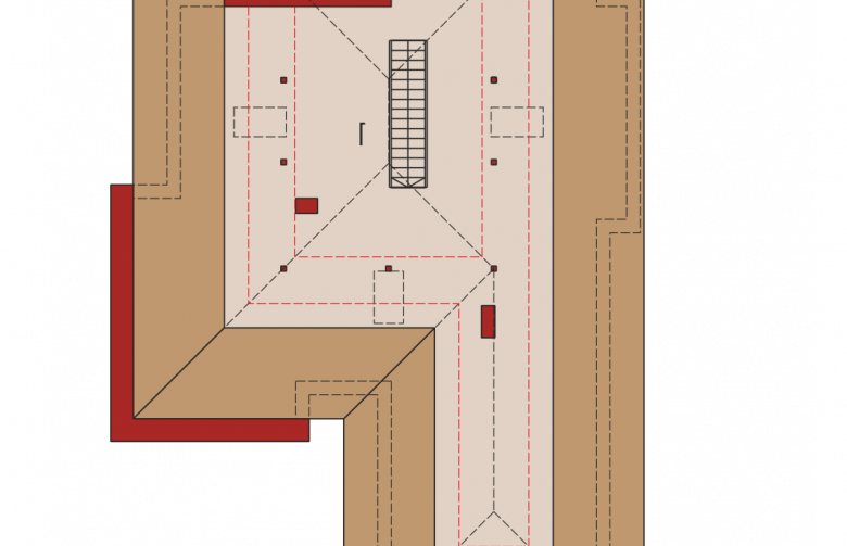 Projekt domu jednorodzinnego Margaret II G2 - poddasze do adaptacji