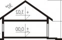 Projekt domu jednorodzinnego Margaret II G2 - przekrój 1