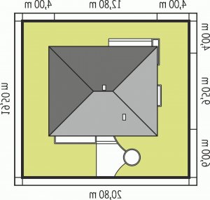 Usytuowanie budynku Margo w wersji lustrzanej