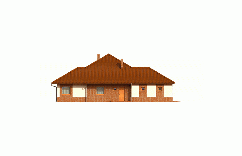 Projekt domu jednorodzinnego Mariusz G2 - elewacja 4