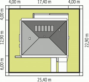 Usytuowanie budynku Marlon III G1 (biały)