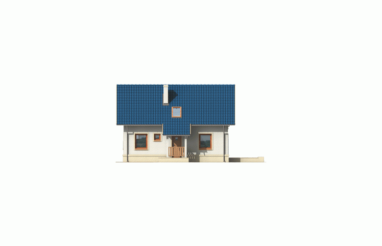 Projekt domu jednorodzinnego Martusia - elewacja 1