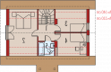 Projekt domu jednorodzinnego Martusia - poddasze