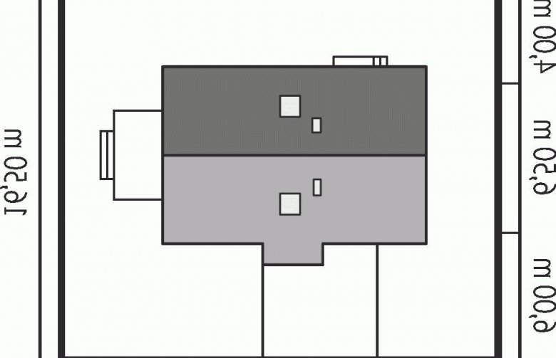 Projekt domu jednorodzinnego Martusia - Usytuowanie - wersja lustrzana