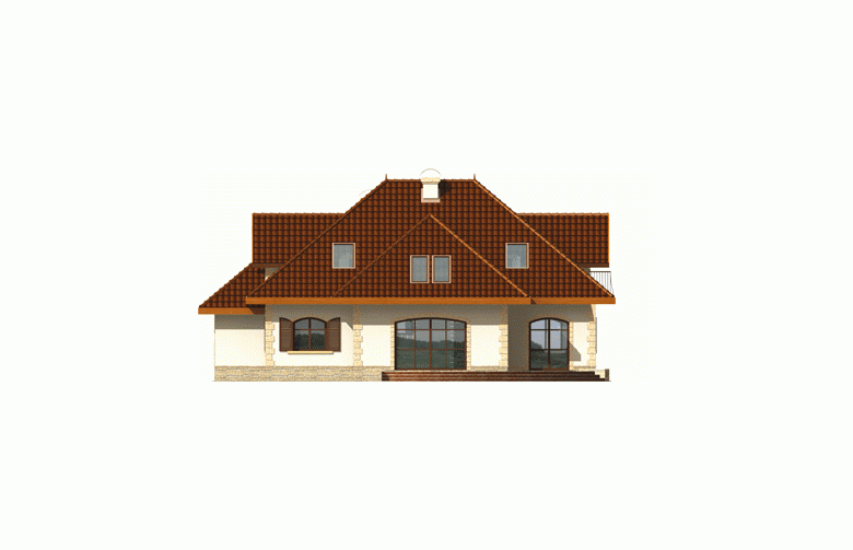 Projekt domu jednorodzinnego Marysia III G2 - elewacja 3