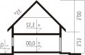 Projekt domu jednorodzinnego Mateusz G2 - przekrój 1