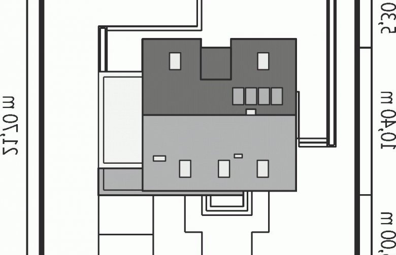 Projekt domu jednorodzinnego Mati II G1 - Usytuowanie - wersja lustrzana