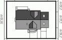 Projekt domu jednorodzinnego Megi II G1 - usytuowanie - wersja lustrzana