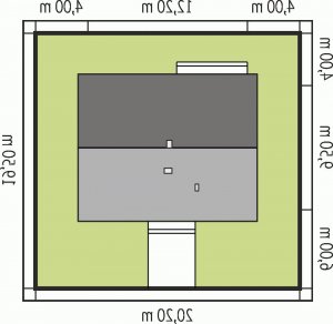 Usytuowanie budynku Mel w wersji lustrzanej