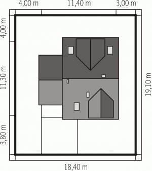 Usytuowanie budynku Melka G1 (bliźniak)