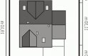 Projekt domu bliźniaczego Melka G1 (bliźniak) - usytuowanie - wersja lustrzana