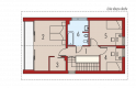 Projekt domu jednorodzinnego Mika - piętro i
