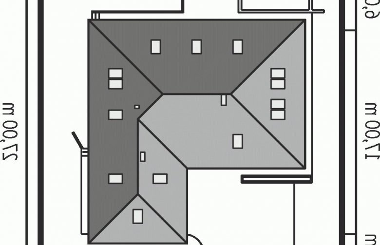 Projekt domu jednorodzinnego Morgan G2 - Usytuowanie - wersja lustrzana