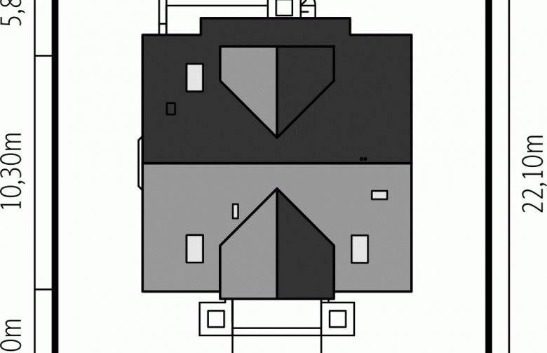 Projekt domu z poddaszem Nadina - Usytuowanie