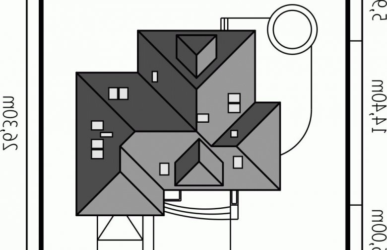 Projekt domu jednorodzinnego Nasturcja G2 - Usytuowanie - wersja lustrzana