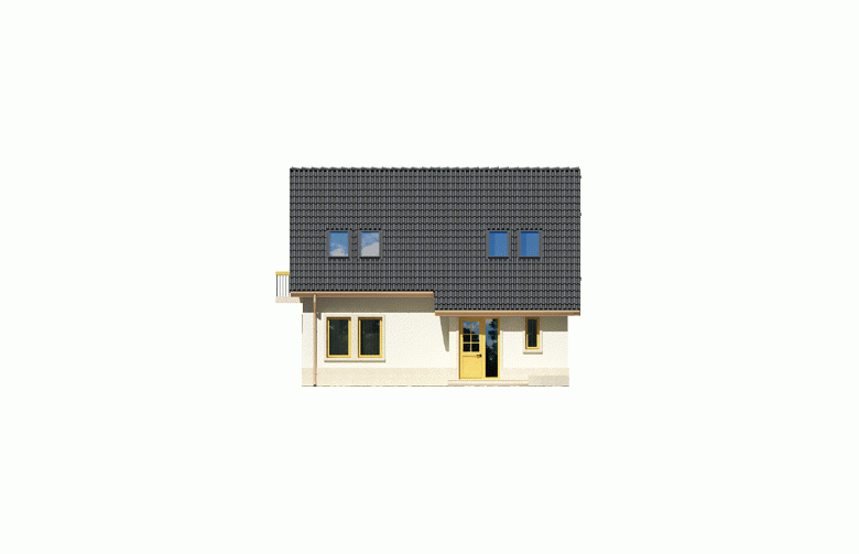 Projekt domu jednorodzinnego Oleńka - elewacja 1