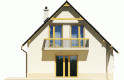 Projekt domu jednorodzinnego Oleńka - elewacja 2