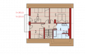 Projekt domu jednorodzinnego Oleńka - poddasze