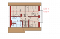 Projekt domu jednorodzinnego Oleńka - poddasze