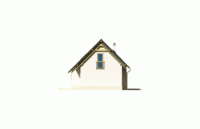 Projekt domu jednorodzinnego Oleńka G1 - elewacja 4