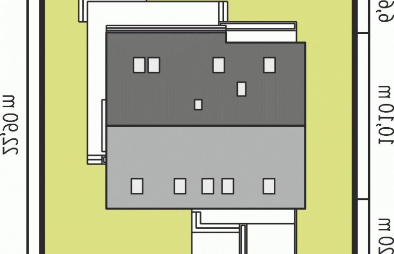 Projekt domu jednorodzinnego Pablo II G1 - Usytuowanie - wersja lustrzana